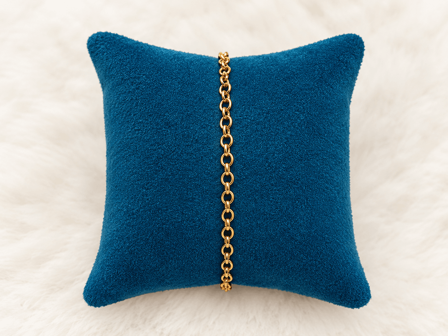 Classic Gold Cable Link Bracelet