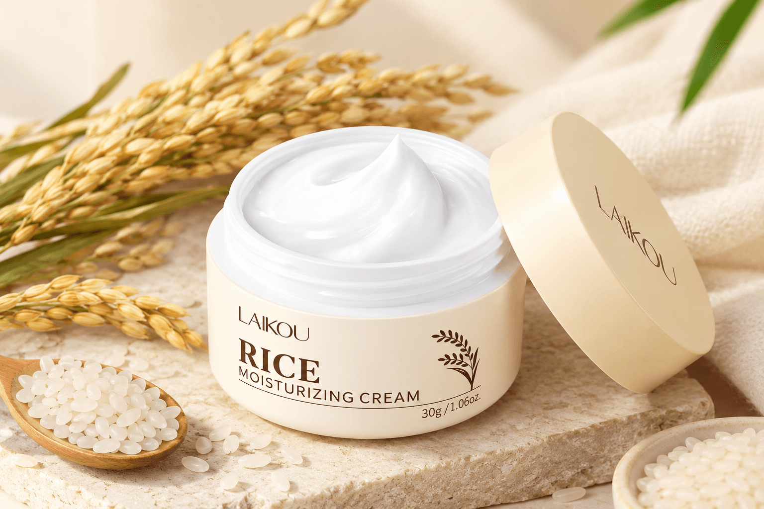 LAIKOU Rice Moisturizing Face Cream (30g)
